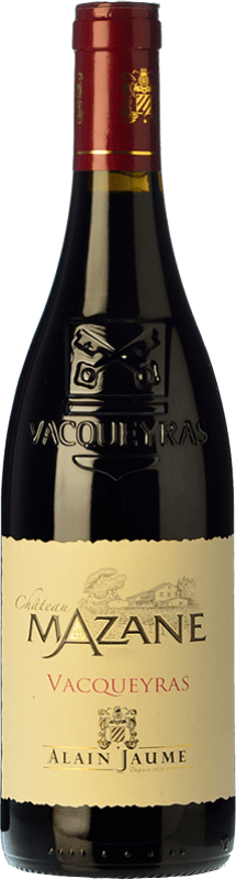 17,95 € Envío gratis | Vino tinto Alain Jaume Château Mazane A.O.C. Vacqueyras