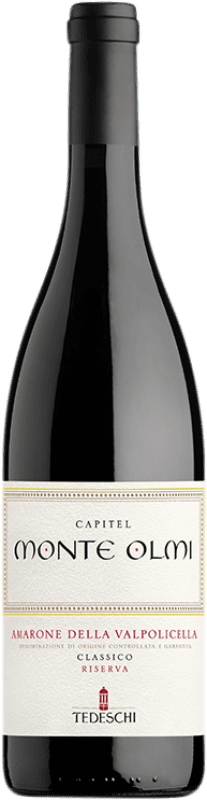 Free Shipping | Red wine Tedeschi Capitel Monte Olmi D.O.C.G. Amarone della Valpolicella Italy Corvina, Rondinella, Corvinone 75 cl
