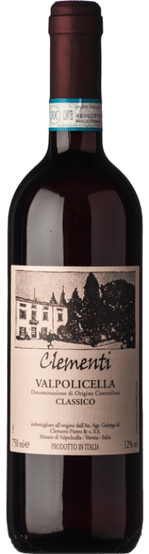 Бесплатная доставка | Красное вино Clementi Classico D.O.C. Valpolicella Венето Италия Corvina, Rondinella, Corvinone 75 cl