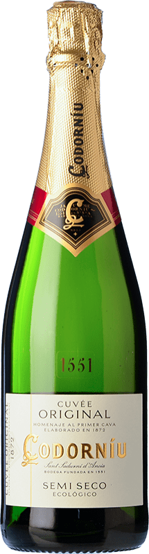 送料無料 | 白スパークリングワイン Codorníu Cuvée Original Ecológico セミドライ セミスイート D.O. Cava カタロニア スペイン Macabeo, Xarel·lo, Parellada 75 cl