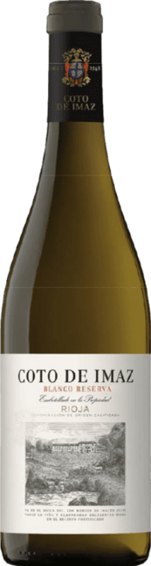 12,95 € | Vino blanco Coto de Rioja Coto de Imaz Blanco Reserva D.O.Ca. Rioja La Rioja España Chardonnay 75 cl
