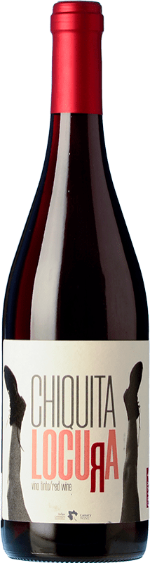 Free Shipping | Red wine El Lomo Crazy Wines Chiquita Locura Canary Islands Spain Tempranillo, Listán Black, Listán White 75 cl