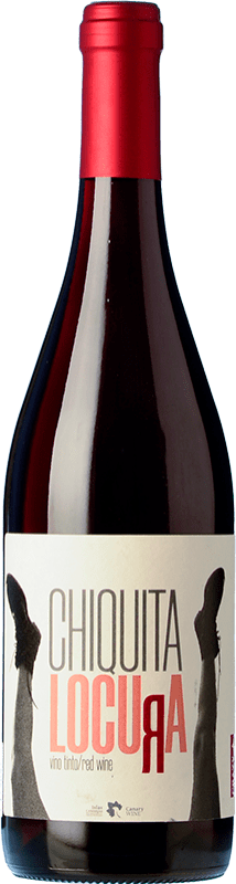 Envío gratis | Vino tinto El Lomo Crazy Wines Chiquita Locura Islas Canarias España Tempranillo, Listán Negro, Listán Blanco 75 cl