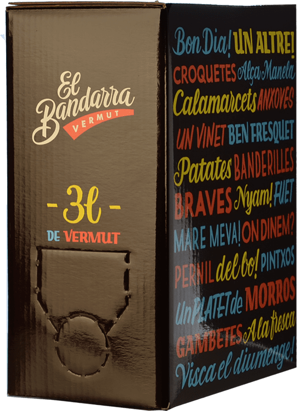 19,95 € Envío gratis | Vermut Martí Serdà El Bandarra D.O. Catalunya Bag in Box 3 L