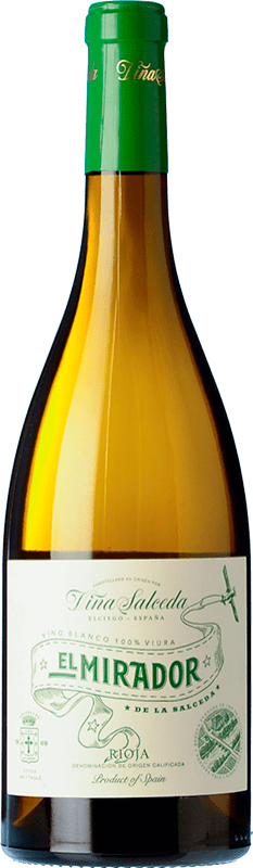 7,95 € Spedizione Gratuita | Vino bianco Viña Salceda El Mirador de la Salceda Blanco D.O.Ca. Rioja