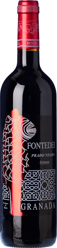 免费送货 | 红酒 Fontedei Prado Negro D.O.P. Vino de Calidad de Granada 安达卢西亚 西班牙 Tempranillo, Merlot, Grenache, Cabernet Sauvignon 75 cl