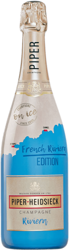 Envoi gratuit | Blanc mousseux Piper-Heidsieck Riviera A.O.C. Champagne Champagne France Pinot Noir, Chardonnay, Pinot Meunier 75 cl