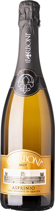 Envoi gratuit | Vin Mousseux Blanc I Borboni Asprinio Brut Italie 75 cl