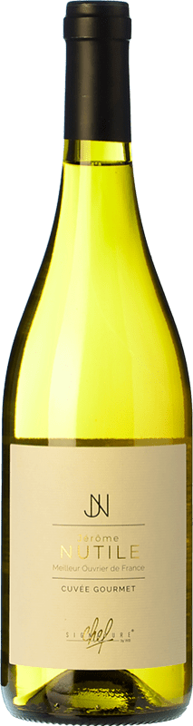 Free Shipping | White wine Wines and Brands Jerome Nutile Cuvée Gourmet Blanc I.G.P. Vin de Pays d'Oc Languedoc France Grenache, Chardonnay, Marsanne 75 cl