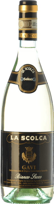 62,95 € | 白酒 La Scolca Etichetta Nera D.O.C.G. Cortese di Gavi 皮埃蒙特 意大利 Cortese 瓶子 Magnum 1,5 L