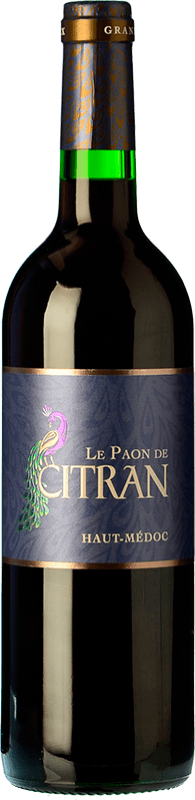 Spedizione Gratuita | Vino rosso Château Citran Le Paon A.O.C. Haut-Médoc bordò Francia Merlot, Cabernet Sauvignon 75 cl