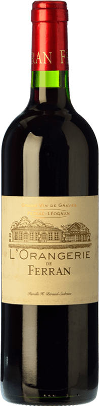 Envío gratis | Vino Naranja Château Ferran L'Orangerie Rouge — Rojo Tinto A.O.C. Pessac-Léognan Burdeos Francia Merlot, Cabernet Sauvignon 75 cl