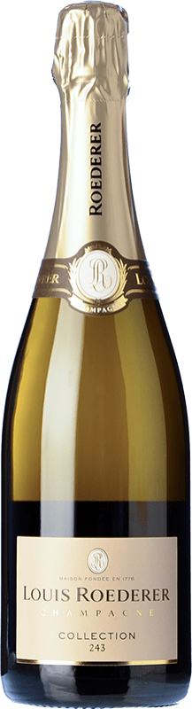 62,95 € | Espumante branco Louis Roederer Collection 243 Brut A.O.C. Champagne Champagne França Pinot Preto, Chardonnay, Pinot Meunier 75 cl