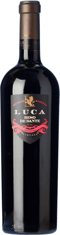 Free Shipping | Red wine Luca Wines Laura Catena Beso de Dante Blend Aged I.G. Valle de Uco Uco Valley Argentina Cabernet Sauvignon, Cabernet Franc, Malbec 75 cl