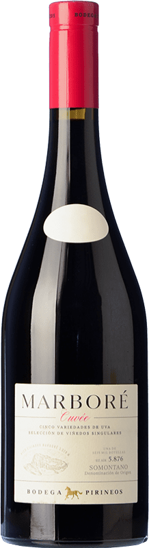 25,95 € | Красное вино Pirineos Marboré D.O. Somontano Арагон Испания Tempranillo — Темпранильо, Merlot — Мерло, Cabernet Sauvignon — Каберне Совиньон, Moristel — Мористель, Parraleta — Параллета 75 cl