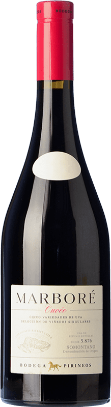 19,95 € | Red wine Pirineos Marboré D.O. Somontano Aragon Spain Tempranillo, Merlot, Cabernet Sauvignon, Moristel, Parraleta 75 cl