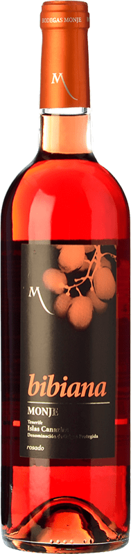 Kostenloser Versand | Roséwein Monje Bibiana Rosado Jung D.O. Tacoronte-Acentejo Kanarische Inseln Spanien Listán Schwarz 75 cl