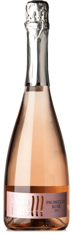 Бесплатная доставка | Розовое игристое Naonis La Delizia Rosé Extradry Экстра сухой D.O.C. Prosecco Венето Италия Pinot Black, Glera 75 cl