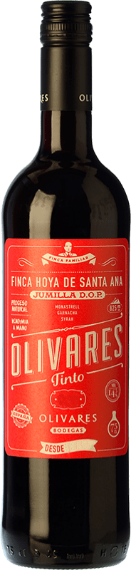 免费送货 | 红酒 Olivares 橡木 D.O. Jumilla 穆尔西亚地区 西班牙 Syrah, Grenache, Monastrell 75 cl