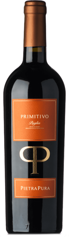 Бесплатная доставка | Красное вино Pietrapura I.G.T. Puglia Апулия Италия Primitivo 75 cl