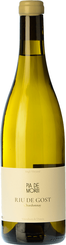 Бесплатная доставка | Белое вино Pla de Morei Riu de Gost Испания Chardonnay 75 cl