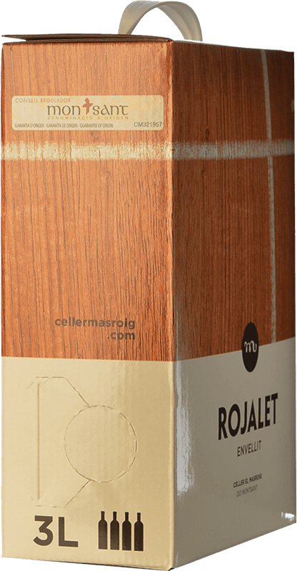 16,95 € Free Shipping | Red wine Masroig Rojalet Negre Envellit D.O. Montsant Bag in Box 3 L