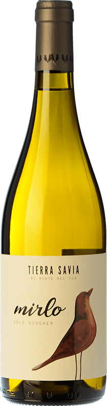Kostenloser Versand | Weißwein Tierra Savia Mirlo Holzfass Spanien Viognier 75 cl