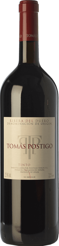 101,95 € | Vino tinto Tomás Postigo 3er Año D.O. Ribera del Duero Castilla y León España Tempranillo, Merlot, Cabernet Sauvignon, Malbec Botella Magnum 1,5 L