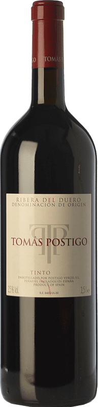 Kostenloser Versand | Rotwein Tomás Postigo Tercer Año D.O. Ribera del Duero Kastilien und León Spanien Tempranillo, Merlot, Cabernet Sauvignon, Malbec Magnum-Flasche 1,5 L