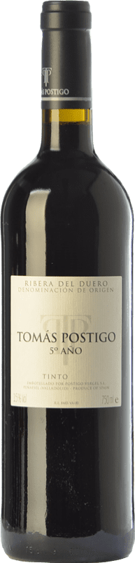 132,95 € | Красное вино Tomás Postigo 5º Año D.O. Ribera del Duero Кастилия-Леон Испания Tempranillo, Merlot, Cabernet Sauvignon бутылка Магнум 1,5 L