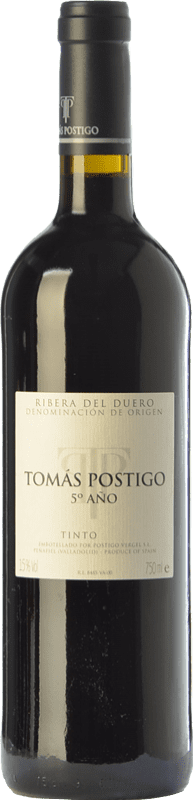 153,95 € | Красное вино Tomás Postigo Quinto 5º Año D.O. Ribera del Duero Кастилия-Леон Испания Tempranillo — Темпранильо, Merlot — Мерло, Cabernet Sauvignon — Каберне Совиньон Бутылка Магнум 1,5 L