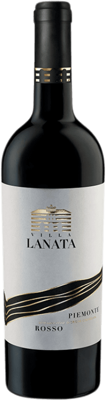 Free Shipping | Red Wine Villa Lanata D.O.C. Piedmont Piemonte Italy Merlot, Nebbiolo, Dolcetto, Barbera 75 cl