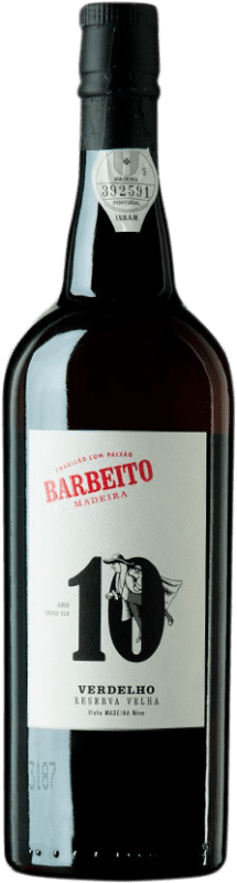 Envío gratis | Vino Generoso Fortificado Barbeito Velha Reserva I.G. Madeira Madeira Portugal Verdello 10 Años 75 cl