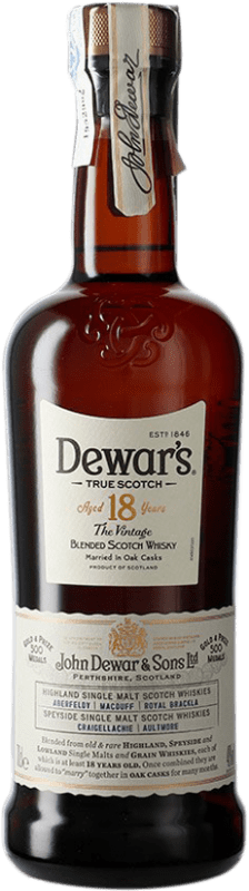 81,95 € | Whisky Blended Dewar's Escocia Reino Unido 18 Años 70 cl