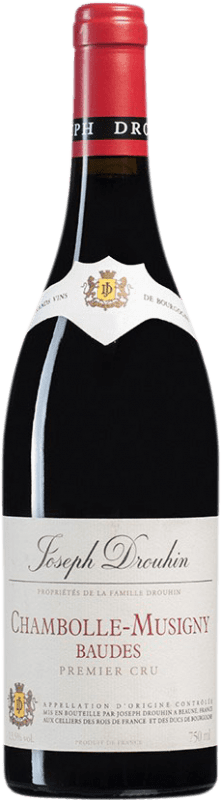 146,95 € Free Shipping | Red wine Drouhin 1er Cru Baudes A.O.C. Chambolle-Musigny Burgundy France Pinot Black Bottle 75 cl