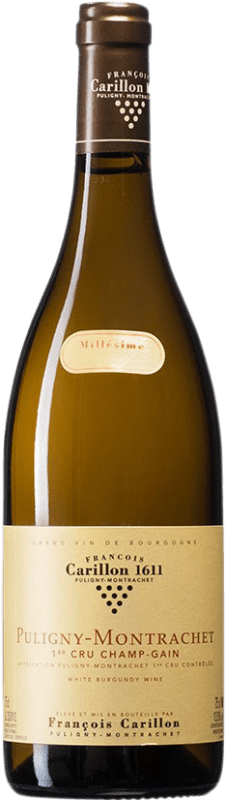 Free Shipping | White wine François Carillon Premier Cru Les Champs Gains A.O.C. Puligny-Montrachet Burgundy France Chardonnay 75 cl
