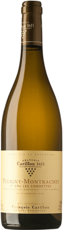 Free Shipping | White wine François Carillon Premier Cru Les Combettes A.O.C. Puligny-Montrachet Burgundy France Chardonnay 75 cl