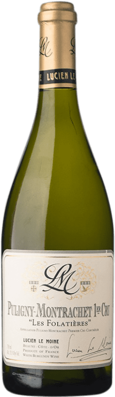 Envio grátis | Vinho Branco Lucien Le Moine Les Folatières 1er Premier Cru A.O.C. Puligny-Montrachet Borgonha França Chardonnay 75 cl
