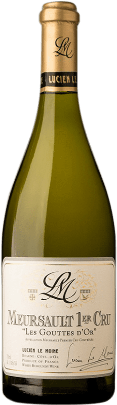 Бесплатная доставка | Белое вино Lucien Le Moine Premier Cru Les Gouttes d'Or A.O.C. Meursault Бургундия Франция Chardonnay 75 cl