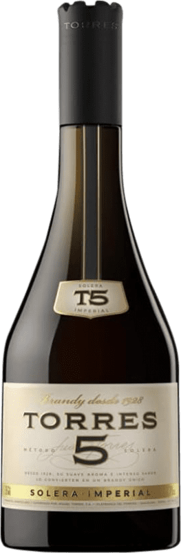 12,95 € Free Shipping | Brandy Torres 5 D.O. Penedès Catalonia Spain Bottle 70 cl