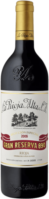 119,95 € | Red wine Rioja Alta 890 Selección Especial Gran Reserva 2005 D.O.Ca. Rioja Spain Tempranillo Bottle 75 cl