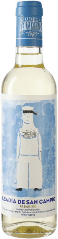 129,95 € Kostenloser Versand | Weißwein Terras Gauda Abadía de San Campio D.O. Rías Baixas Halbe Flasche 37 cl