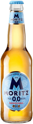 1,95 € | Bière Moritz 0,0 Catalogne Espagne Bouteille Tiers 33 cl Sans Alcool