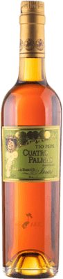 129,95 € | Fortified wine González Byass Amontillado Cuatro Palmas D.O. Jerez-Xérès-Sherry Andalusia Spain Palomino Fino Medium Bottle 50 cl