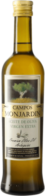 Envío gratis | Aceite de Oliva Castillo de Monjardín Virgen Extra Campos Monjardin Navarra España Arbequina Botella Medium 50 cl