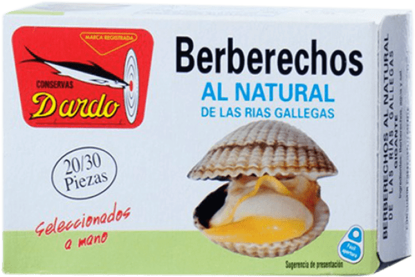19,95 € | Shellfish Preserves Dardo Berberechos al Natural Spain 20/30 Pieces