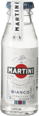 3,95 € Spedizione Gratuita | Vermut Martini Bianco Bottiglia Miniatura 5 cl