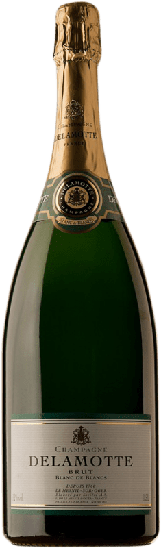 Free Shipping | White sparkling Delamotte Blanc de Blancs A.O.C. Champagne Champagne France Chardonnay Magnum Bottle 1,5 L