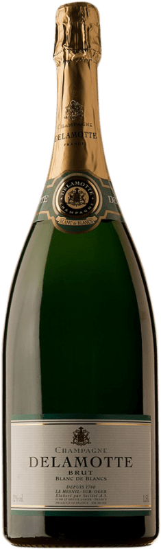 Бесплатная доставка | Белое игристое Delamotte Blanc de Blancs A.O.C. Champagne шампанское Франция Chardonnay бутылка Магнум 1,5 L