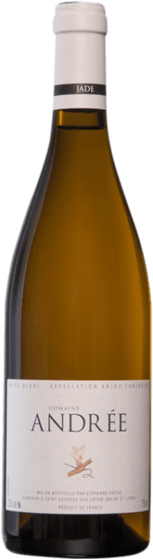 Envío gratis | Vino blanco Domaine Andrée Blanc A.O.C. Anjou Loire Francia Chenin Blanco Ecológico 75 cl